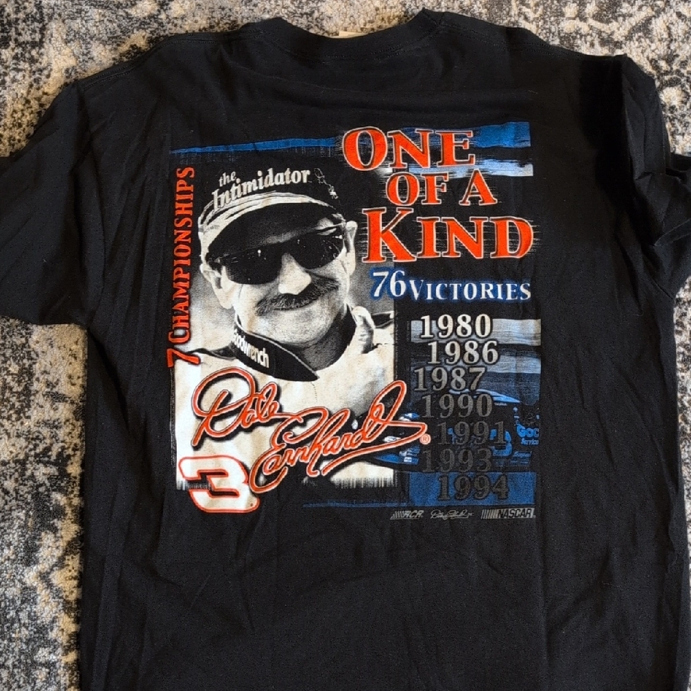 Dale Earnhardt Sr Black Graphic T-Shirt Size XL